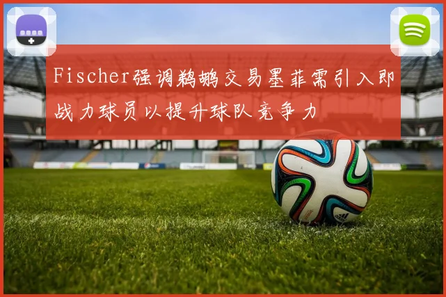 Fischer强调鹈鹕交易墨菲需引入即战力球员以提升球队竞争力